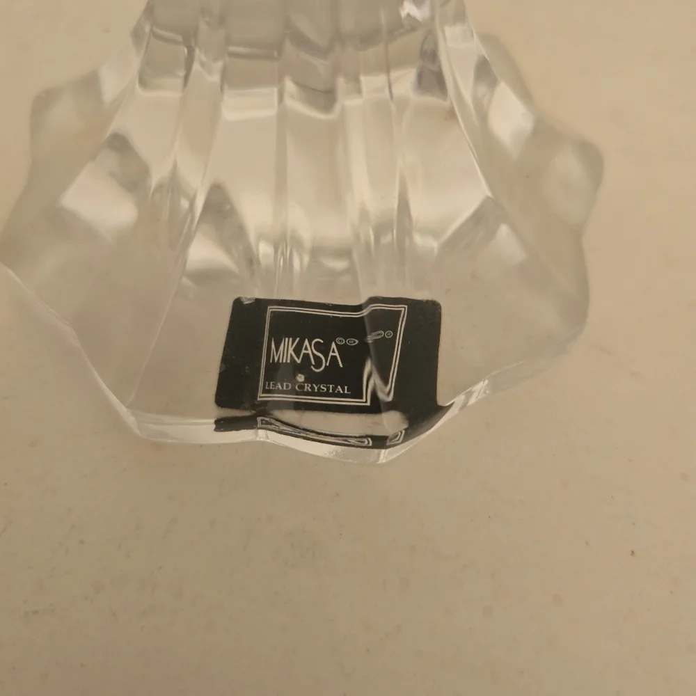 ⭐️40% Off⭐️ Mikasa Diamond Point Single Crystal Candleholder